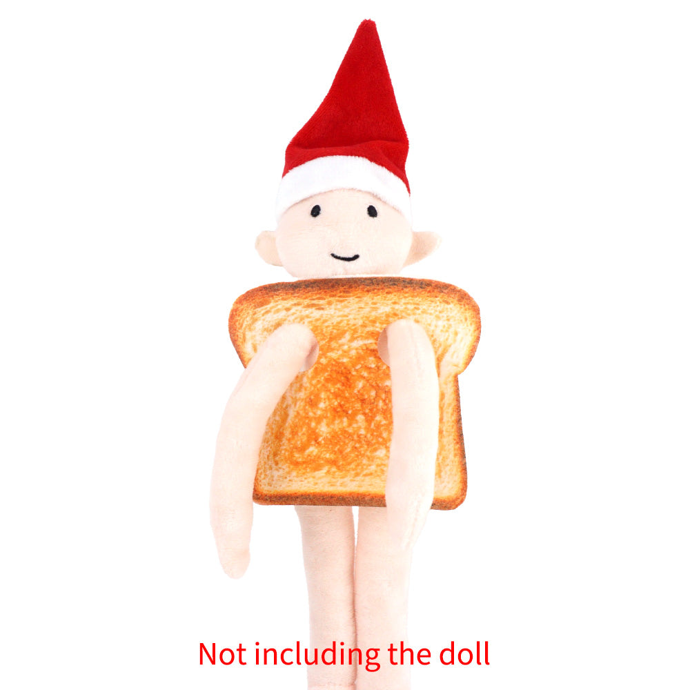 Toast Elf Prop Set - Holiday Elf Props with Two Bread Costumes and Sign Card