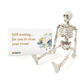 Christmas skeleton room reminder elf prop set with skeleton figure and holiday message card