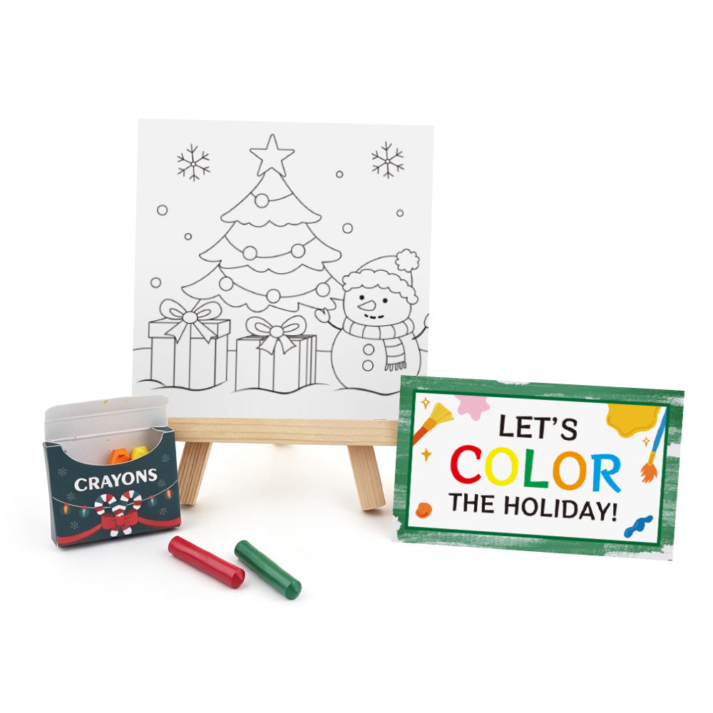 Christmas Coloring Activity Elf Prop Set