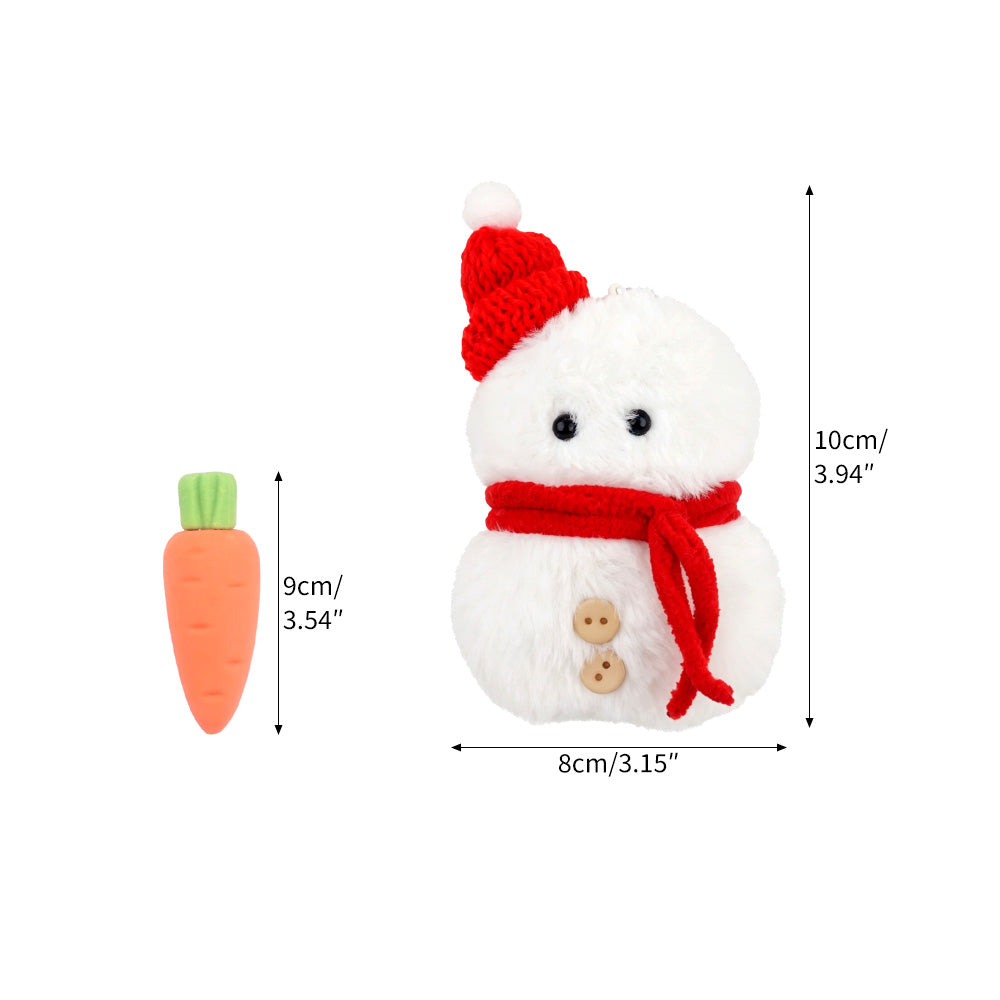 Christmas snowman nose hunt elf prop set with snowman, carrot nose, and holiday activity card