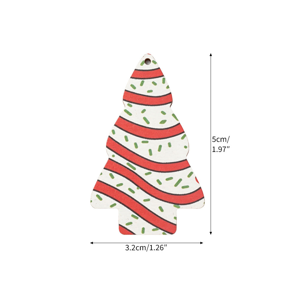 Christmas tree farm elf prop set with miniature Christmas trees and tree farm sign