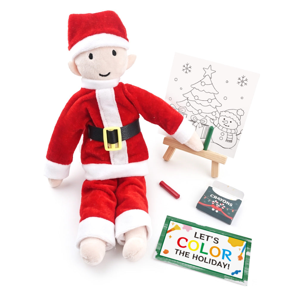 Christmas Coloring Activity Elf Prop Set