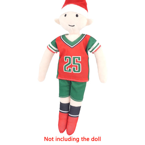 Baseball Uniform Holiday Costume - Holiday Elf Props with Baseball Jersey, Pants and Matching Socks