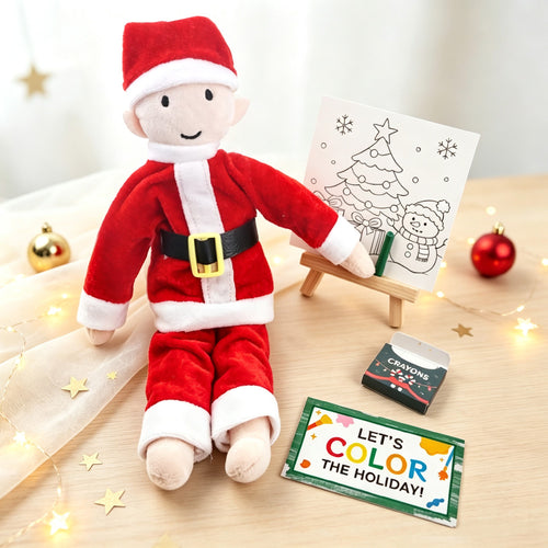 Christmas Coloring Activity Elf Prop Set