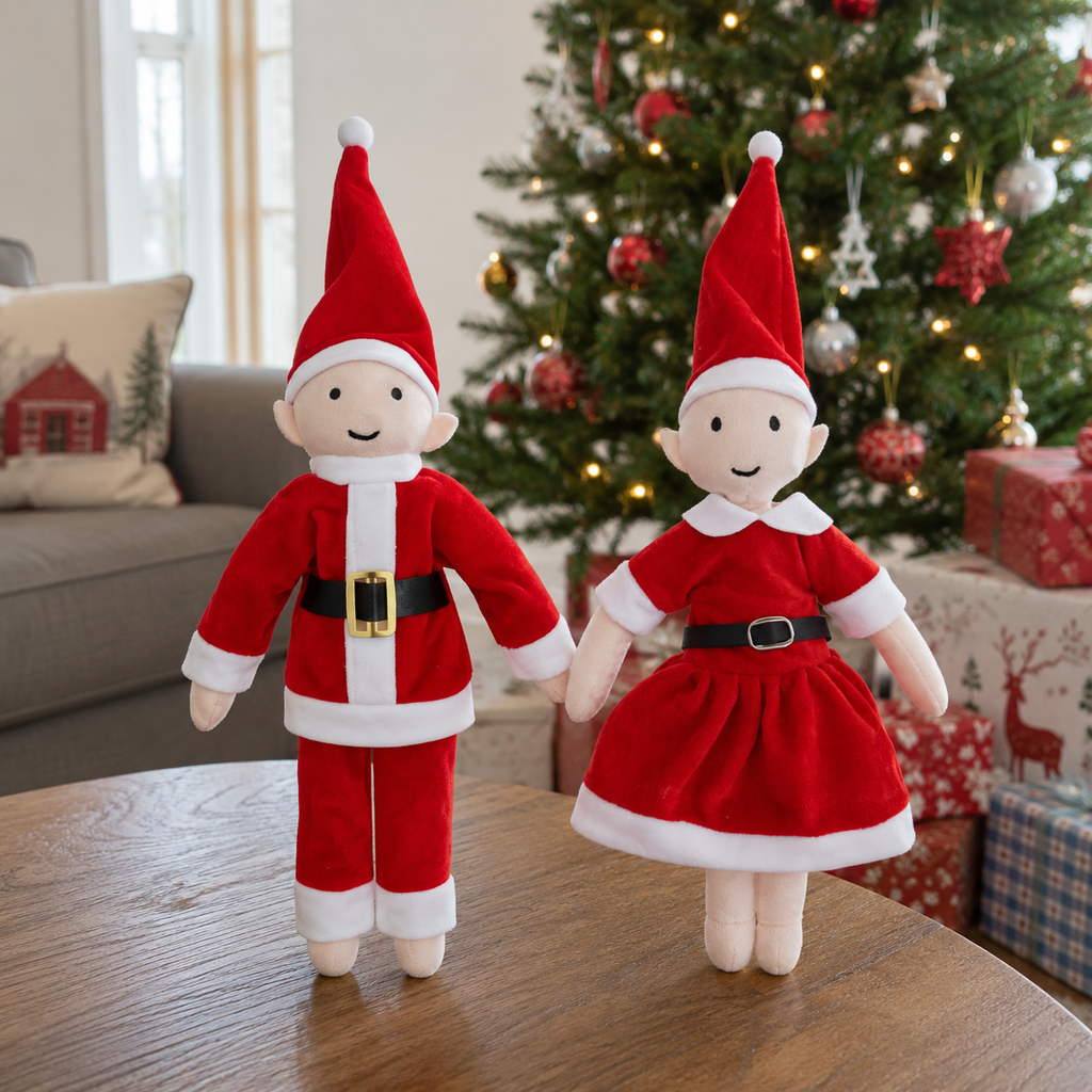 Christmas Santa Costume Elf Prop Set