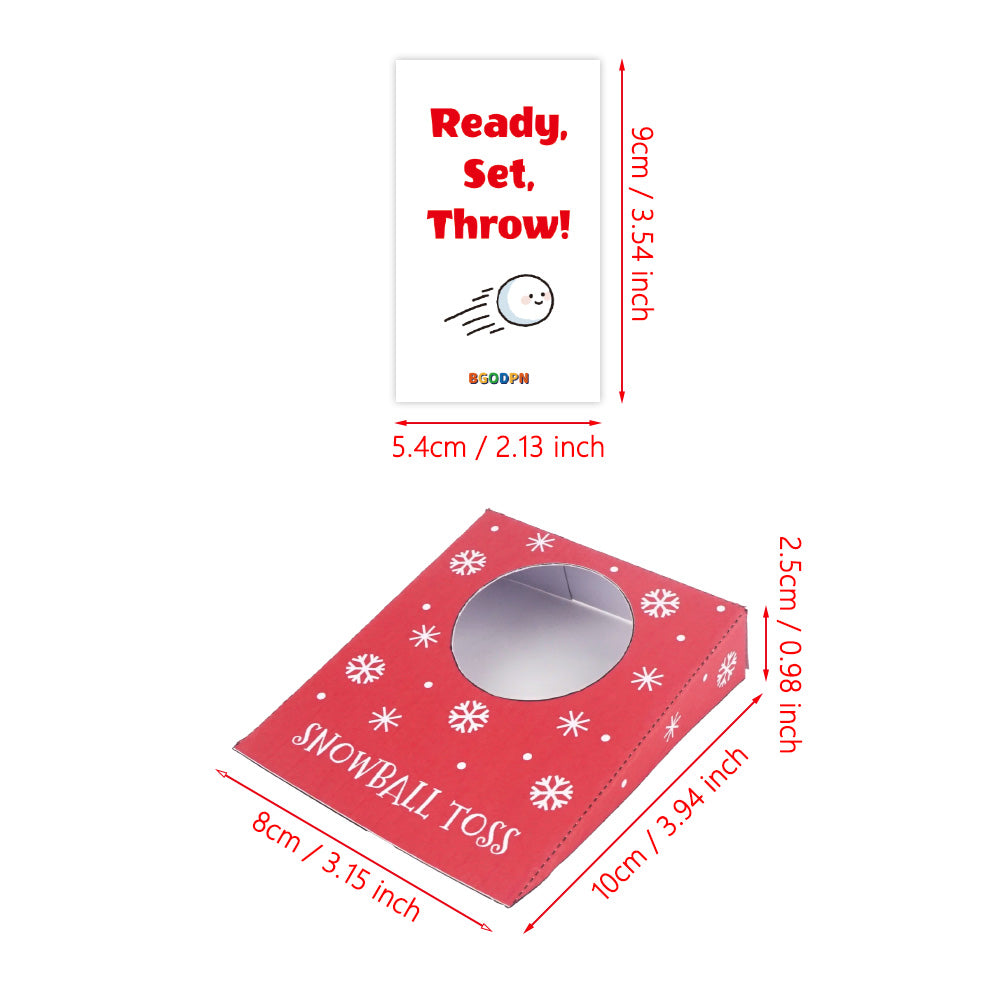 Christmas elf prop set with target boards, foam snowballs, and activity card for holiday elf scene display